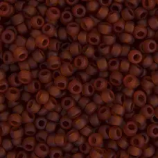 Dark Topaz Transparent Matte Miyuki Size 8/0 seed beads, Colour  0134F, 22gm