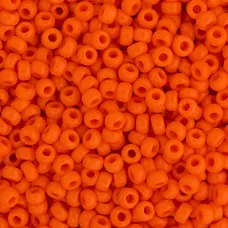 Orange Opaque Miyuki Size 8/0 seed beads, Colour  406, 22gm