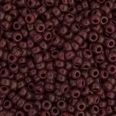 Chocolate Brown Opaque Miyuki Size 8/0 seed beads, Colour  409, 22gm