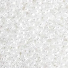 White Pearl Ceylon Miyuki Size 8/0 seed beads, Colour  528, 22gm
