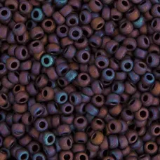 Copper Ab Matte Metallic Miyuki Size 8/0 seed beads, Colour  2005, 22gm