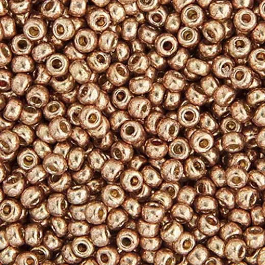 Miyuki Size 8/0 Seed Beads, Duracoat Galvanized Champagne, Colour 4204, 22gm Approx. Miyuki Size 8/0 Seed Beads, Duracoat Galvanized Champagne, Colour 4204, 22gm Approx.