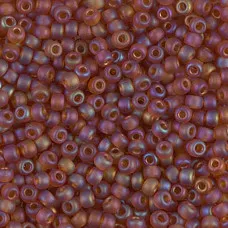 Matte Transparent Topaz AB Miyuki 8/0 Seed beads, colour 0133FR, 22g approx.