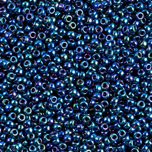 Metallic Indigo Iris Miyuki 8/0 Seed Beads, 250g, Colour 0467 Metallic Indigo Iris Miyuki 8/0 Seed Beads, 250g, Colour 0467