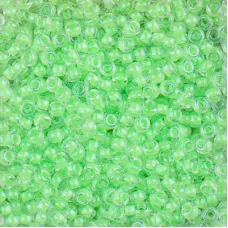 Luminous Mint Green Miyuki 8/0 Seed beads, colour 1120, 22g approx.
