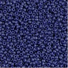 Matte Opaque Cobalt Luster Miyuki Size 8/0 seed beads, Colour 2075, 22gm