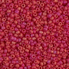 Matte Opaque Red Luster Miyuki Size 8/0 seed beads, Colour 2076, 22gm