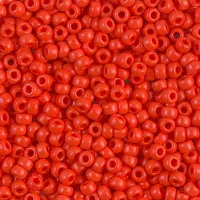 Opaque Red Miyuki Size 8/0 seed beads, Colour 0407, 22gm