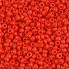 Opaque Red Miyuki Size 8/0 seed beads, Colour 0407, 250gm