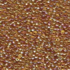 Transparent Light Topaz AB Miyuki Size 8/0 seed beads, Colour 0251, 22gm