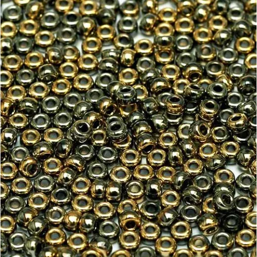 Black California Graphite Miyuki 8/0 Seed Beads, colour 55071, 22g