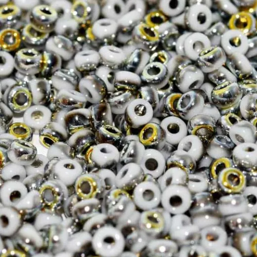 White Opaque Marea Miyuki 8/0 Seed Beads, colour 55119, 22g White Opaque Marea Miyuki 8/0 Seed Beads, colour 55119, 22g