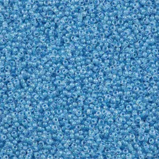 Inside Colour Sky blue/Lined Faded Denim Miyuki Size 8/0 seed beads, Colour 221,...