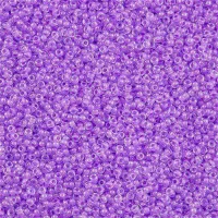 Inside Colour Lined Lavender/Orchid Lined Crystal Miyuki Size 8/0 seed beads, Colour 222, 22gm