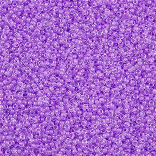 Inside Colour Lined Lavender/Orchid Lined Crystal Miyuki Size 8/0 seed beads, Colour 222, 22gm Inside Colour Lined Lavender/Orchid Lined Crystal Miyuki Size 8/0 seed beads, Colour 222, 22gm