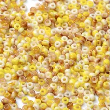 White Opaque Funky Green Miyuki 8/0 Seed Beads, colour 55059