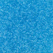 Transparent Aqua Miyuki Size 8/0 seed beads, Colour 148, 22gm