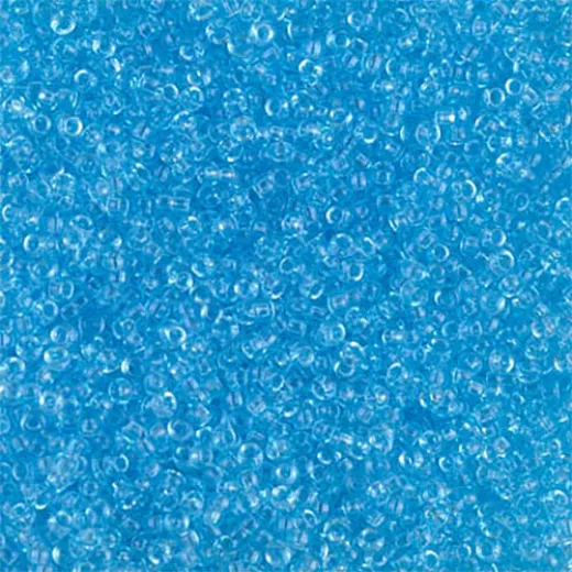 Transparent Aqua Miyuki Size 8/0 seed beads, Colour 148, 22gm Transparent Aqua Miyuki Size 8/0 seed beads, Colour 148, 22gm