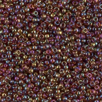 Transparent Topaz AB Miyuki Size 8/0 seed beads, Colour 257, 22gm
