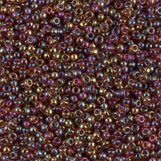 Transparent Topaz AB Miyuki Size 8/0 seed beads, Colour 257, 22gm