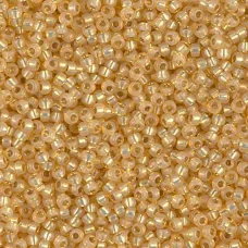 Light Topaz Silver Lined Dyed Alabaster Miyuki 11/0 Seed Beads, 250g, Colour 057...