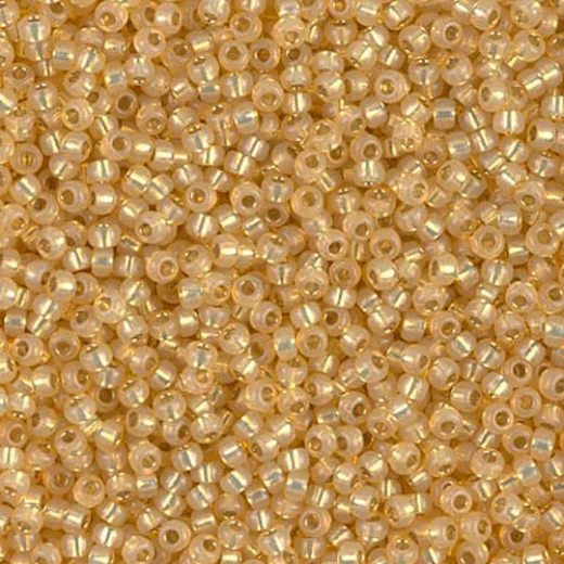 Light Topaz Silver Lined Dyed Alabaster Miyuki 11/0 Seed Beads, 250g, Colour 0578 Light Topaz Silver Lined Dyed Alabaster Miyuki 11/0 Seed Beads, 250g, Colour 0578