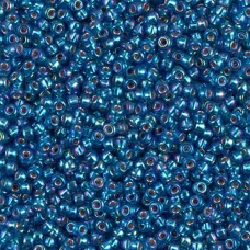 Capri Blue Silver Lined AB, Miyuki 11/0 Seed Beads, Colour 1025, 250 Grams 