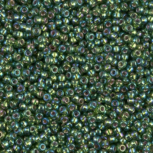 Olive Silver Lined AB, Miyuki 11/0 Seed Beads, Colour 1026, 250 Grams Olive Silver Lined AB, Miyuki 11/0 Seed Beads, Colour 1026, 250 Grams