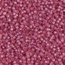 Dark Rose Silver Lined Dyed Alabaster Miyuki 11/0 Seed Beads, 250g, Colour 0645