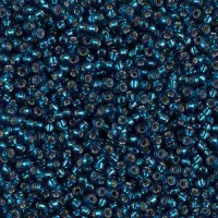 Dyed Silverlined Blue Zircon, Miyuki 6/0 Seed Beads, Colour 1425, 250g