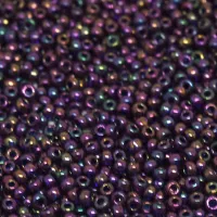 Plum Gold Luster Opaque, Colour 1893, Miyuki 11/0, 22g approx.