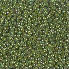 Green Gold Luster Opaque Rainbow, Colour 1897, Miyuki 11/0, 22g approx.