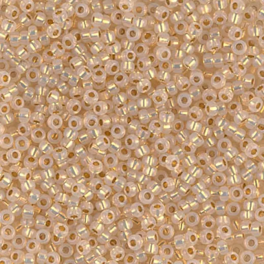 24Kt Yellow Gold Lined Opal, Miyuki 11/0 Seed Beads, Colour 0196, 5.2g Approx 24Kt Yellow Gold Lined Opal, Miyuki 11/0 Seed Beads, Colour 0196, 5.2g Approx