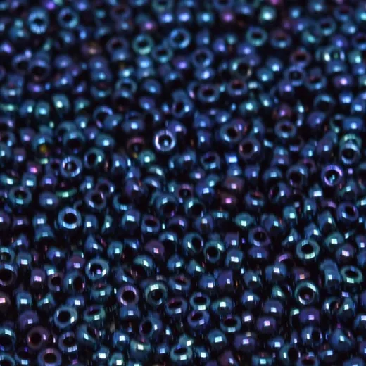 Blue-Green Metallic, Colour 1964, Miyuki 11/0, 22g approx. Blue-Green Metallic, Colour 1964, Miyuki 11/0, 22g approx.