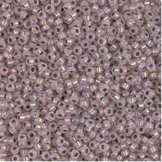 Copper Lined White Opal Miyuki 11/0 seed beads, colour 0198. 5.2g approx.