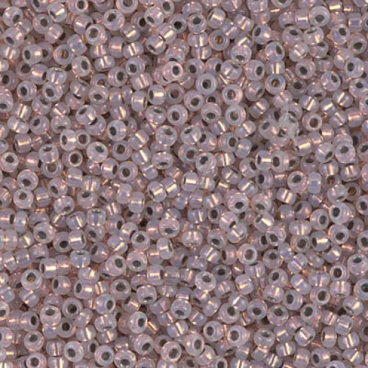Copper Lined White Opal Miyuki 11/0 seed beads, colour 0198. 5.2g approx. Copper Lined White Opal Miyuki 11/0 seed beads, colour 0198. 5.2g approx.