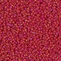 Matte Red Frosted Luster, Colour 2076, Miyuki 11/0, 22g approx.