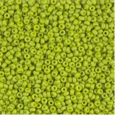 Matte Lime Opaque, Colour 2316, Miyuki 11/0, 22g approx.