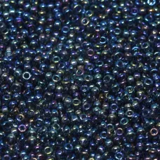 Dark Blue Rainbow Glazed Luster, Colour 2459, Miyuki 11/0, 22g approx.