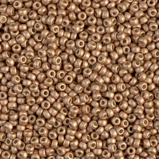 Matte Galvanised Champagne Duracoat, Colour 4204F, Miyuki 11/0, 22g approx.