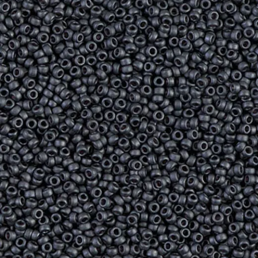 Matte Metallic Slate, Miyuki 11/0 Seed Beads, Colour 2065, 250 Grams Matte Metallic Slate, Miyuki 11/0 Seed Beads, Colour 2065, 250 Grams