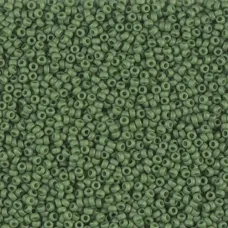 Matte Olive Opaque, Colour 2318, Miyuki 11/0, 22g approx.