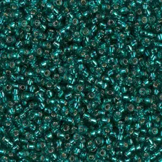 Teal Caribbean Silver Lined, Miyuki 11/0 Seed Beads, Colour 2425, 250 Grams