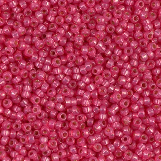 Hibiscus Silverlined Alabaster Dyed Duracoat, Colour 4239, Miyuki 11/0, 22g approx. Hibiscus Silverlined Alabaster Dyed Duracoat, Colour 4239, Miyuki 11/0, 22g approx.