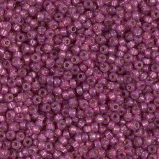 Silver Lined Fuschia Duracoat, Colour 4247, Miyuki 11/0, 22g approx.
