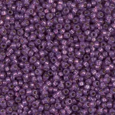 Silver Lined Dark Lilac Duracoat, Colour 4248, Miyuki 11/0, 22g approx.