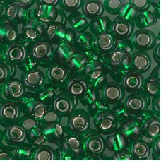 Green Transparent Silver Lined Miyuki 6/0 Seed Beads, 250g, Colour 0146S