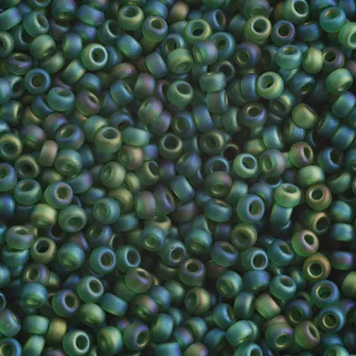 Frost Green Rainbow, Miyuki 11/0 Seed Beads, Colour 0146FR, 22g Approx. Frost Green Rainbow, Miyuki 11/0 Seed Beads, Colour 0146FR, 22g Approx.