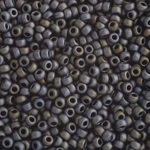 Matte Metallic Silver Gray Miyuki 11/0 Seed Beads, 250g, Colour 2002 Matte Metallic Silver Gray Miyuki 11/0 Seed Beads, 250g, Colour 2002