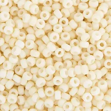 Bulk Bag, Matte Opaque Cream, Miyuki size 6/0 Colour  2021, 250g approx.